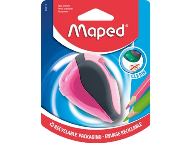 potloodslijper Clean 2-gaats, op blister