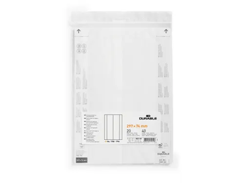 Papieren inserts voor documenthouders 297x74mm (40 kaartjes)