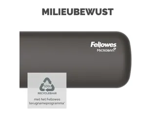 Polssteun Fellowes Breyta palm zwart 6x18cm - 9