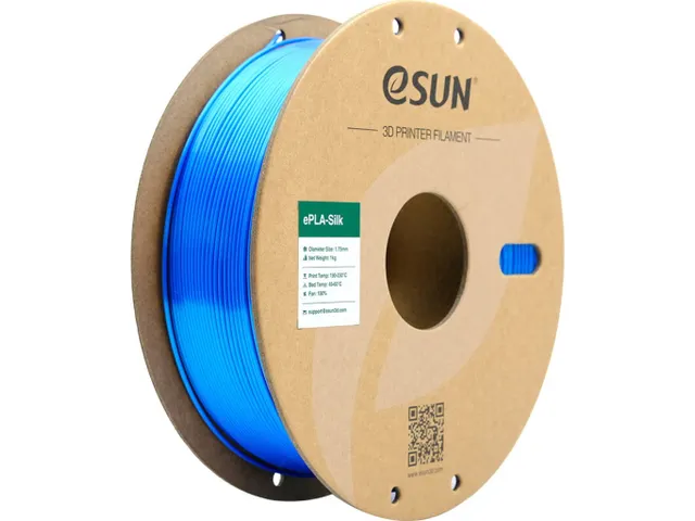 eSUN 3D printer Filament ePLA-Silk 1,75mm Blauw 1kg
