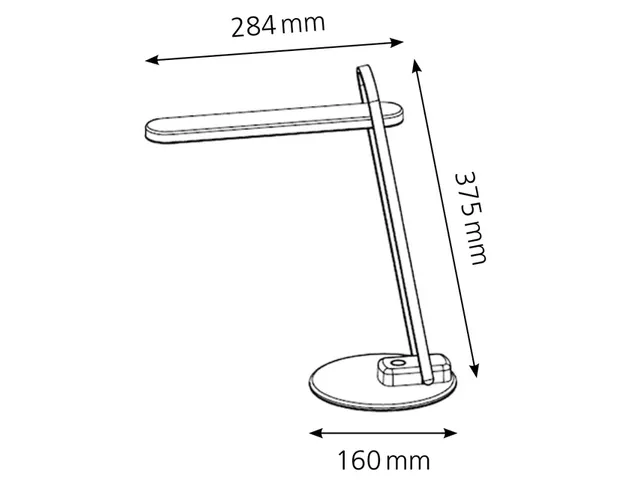 Bureaulamp Hansa Ledlamp Firenze Zilver
