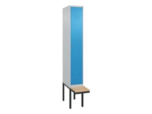 locker met bank,HxBxD 2120x300x815mm,1vak,vak B 300mm,cil.-slot