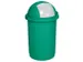 Poubelle de tri sélectif plastique 50l HxØ 760x410mm trappe autoferm