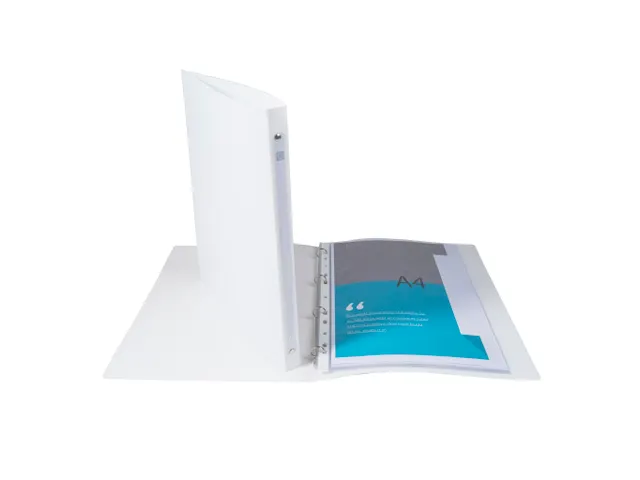 Ringmap m/label PP O PAK A4 4R 15mm wit