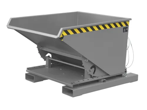 3-zijdig Kantelende Kiepbak 0.60m³ Grijs 890x 1010x 1260mm