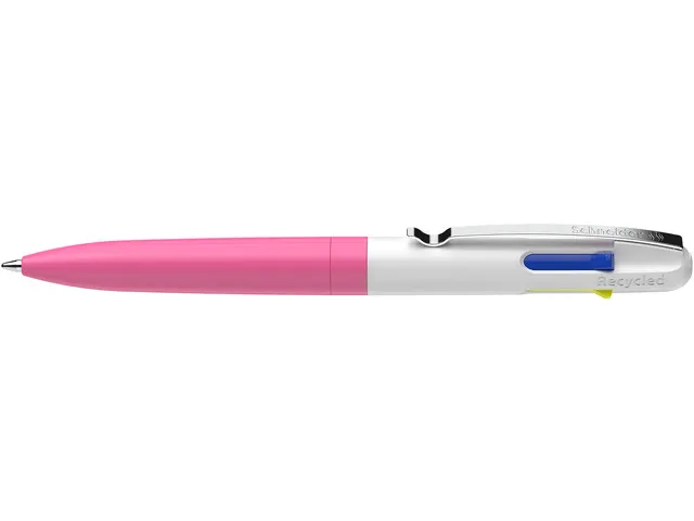 Balpen Schneider Take 4 Neon roze/wit