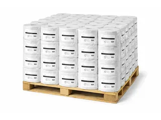 Poetsrol Mini Coreless Cellulose Wit 1-laags Pallet 48x12 Rol - 1