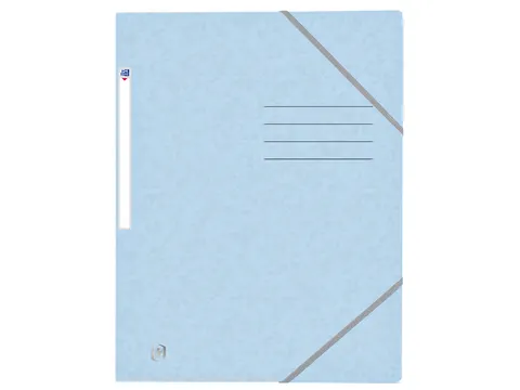 Elastomap Oxford Top File+ A4 pastel blauw karton