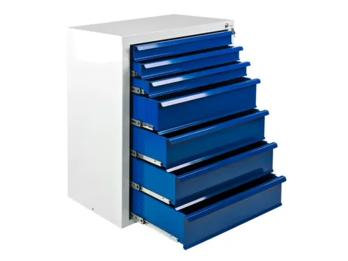ladekast,HxBxD 900x700x435mm,7lade(n),volledig uittrekbaar