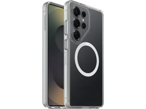 React Samsung S26 Ultra Hoesje Magnetic Back Cover Transparant