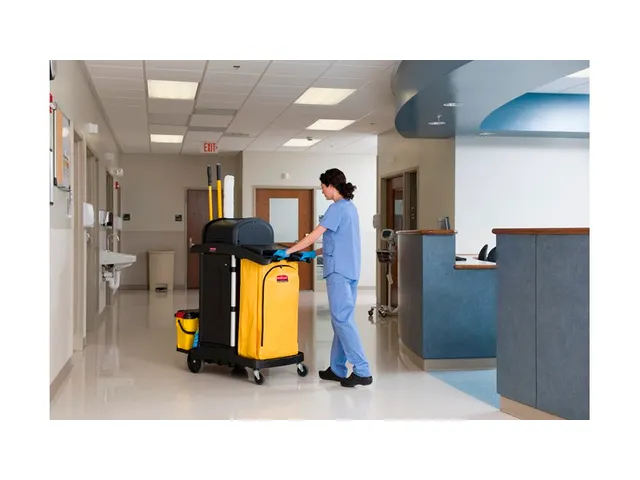 Rubbermaid Healthcare reinigingswagen zwart