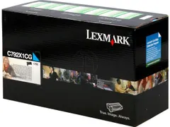 Tonercartridge Lexmark C 792 x 1 cg Retourprogramma Cyaan