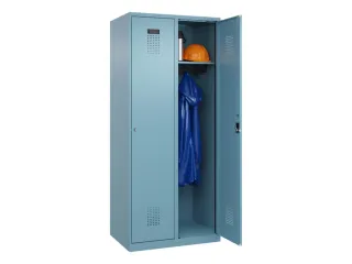 locker,HxBxD 1850x800x500mm,2vak,vak B 400mm,cil.-slot,staand op vloer - 1