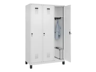 locker,HxBxD 1950x1200x500mm,3vak,vak B 400mm,draaigrendel,voeten - 1
