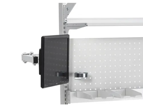 displayhouder,v. montagetafel,HxBxD 114x400x114mm,staal,RAL7035