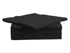 Cosy & Trendy servet 38x38 cm zwart 40 stuks