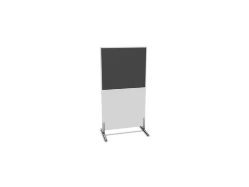 scheidingswand,HxB 1545x800mm,Bl-wit,BN8010-antraciet