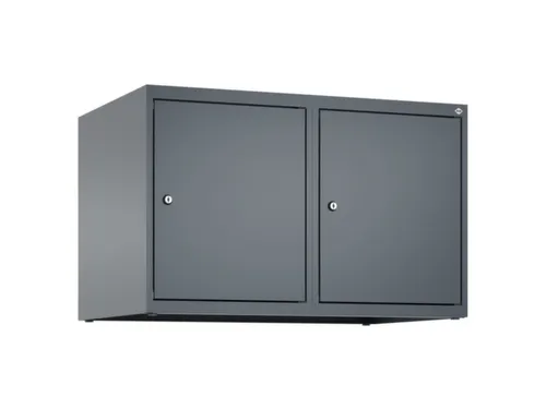 opzetkast,v. locker,2vak.,vak B 400mm,HxBxD 500x800x500mm,vleugeldeur