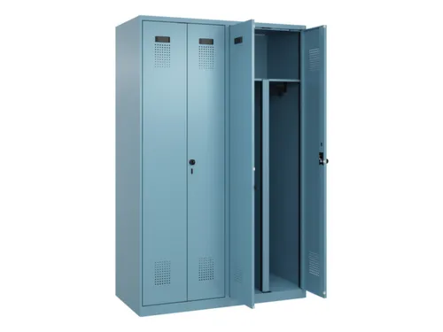 PBM-locker,HxBxD 1850x1200x500mm,4vak,vak B 300mm,draaigrendel