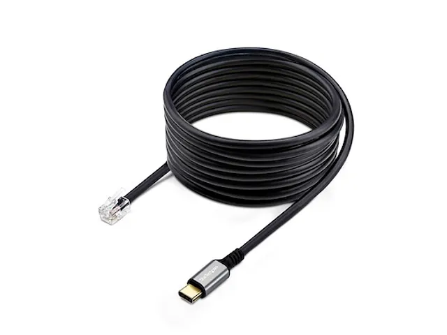 USB-C naar RJ9 Adapter voor Bureau Handset of Bedrade/Draadloze Koptel