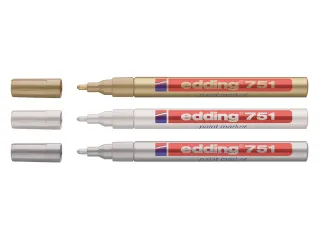 Viltstift edding 751 lakmarker rond goud 1-2mm - 2