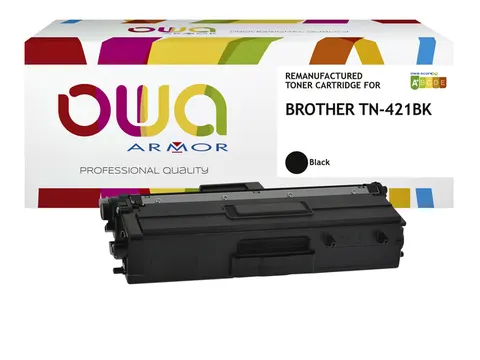 Toner OWA alternatief tbv Brother TN-421BK zwart