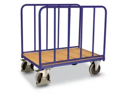 Platformwagen 500kg 1060x660mm 2 Staalbuis Wanden Ral 5010