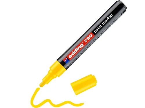 Paintmarker edding 790 op alcoholbasis 2-3mm geel