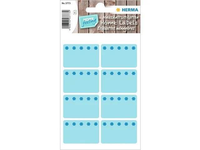 Etiket Herma 3773 26x40mm Diepvries Blauw 48 stuks