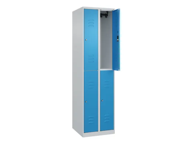 dubbeldekse locker,HxBxD 1850x500x500mm,2x2vak.,vak B 250mm