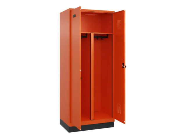 PBM-locker,HxBxD 1950x800x500mm,2vak,vak B 400mm,draaigrendel