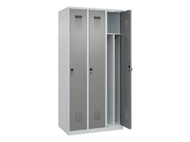 locker voor scheiding van kleding,HxBxD 1850x900x500mm,3vak