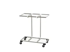 vuilniszakstandaard,v. 3x110l,HxBxD 900x833x360mm,frame staal wit