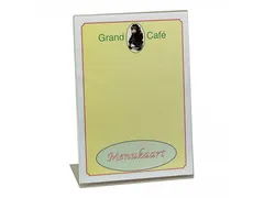 Menustandaard A4 acryl. m_voet