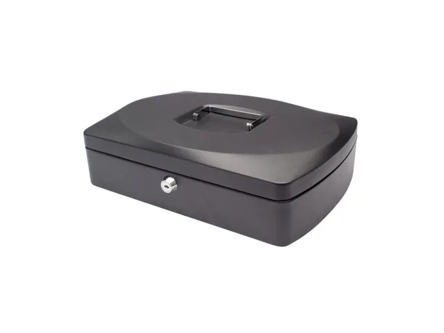 Geldkoffer Zwart 325x235x85mm Inclusief 2 Sleutels
