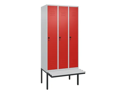 locker voor scheiding van kleding,HxBxD 2120x900x815mm,3vak