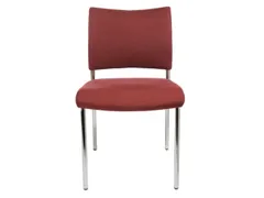 Bezoekersstoel Stof Bordeauxrood Zitting 430x480x450mm