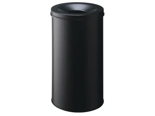 Afvalbak Vlamdovend Safe Round 60 Liter Zwart