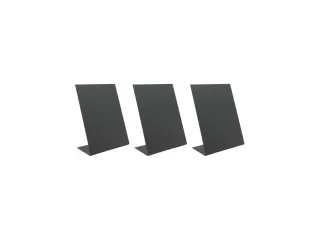 Krijtbord Securit A5 L-Bord Verticaal zwart 3 stuks - 3