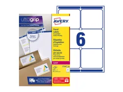 Verzendetiket Avery QuickPeel L7166-100 99.1x93.1mm Wit 600 Stuks