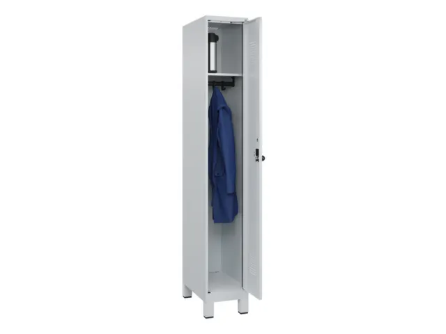 locker,HxBxD 1950x300x500mm,1vak,vak B 300mm,draaigrendel,voeten