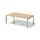 vergadertafel/directiebureau,HxBxD 650-850x2000x1200mm,rechthoekig