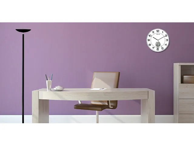 Wandklok Unilux Tempus Ø 30.5cm lichtgrijs/wit