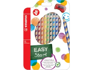 Kleurpotloden Stabilo Easycolor Rechtshandig 12stuks Assorti - 1