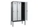 locker voor scheiding van kleding,HxBxD 2120x1200x500mm,3vak