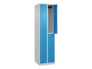 dubbeldekse locker,HxBxD 1850x500x500mm,2x2vak.,vak B 250mm - 2