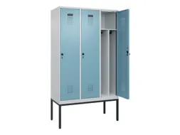 locker voor scheiding van kleding,HxBxD 2120x1200x500mm,3vak