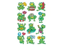 Sticker Etiket Herma 5601 Kikkers 36 stuks