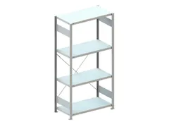 magazijnstelling,grondveld,HxBxD 2000x1056x536mm,vakl. 150kg