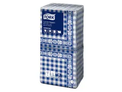 Tork 509351 Lunchservet Blue Check 32,8x32,5cm